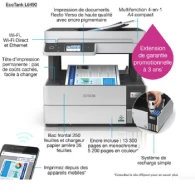 Imprimante à Réservoir Intégré EPSON ECOTANK L6490  4En1 Couleur
