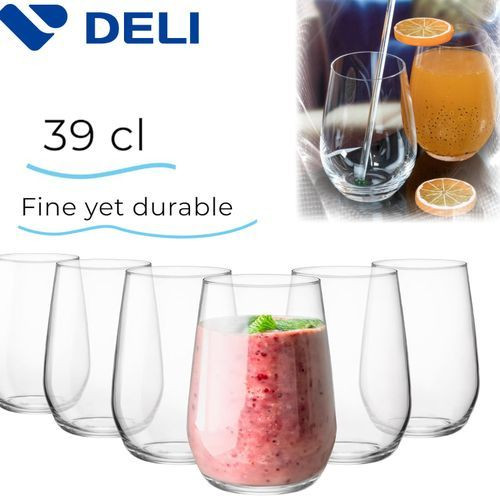 Lot De 6 - Verres à Eau Crystal 390 ML
