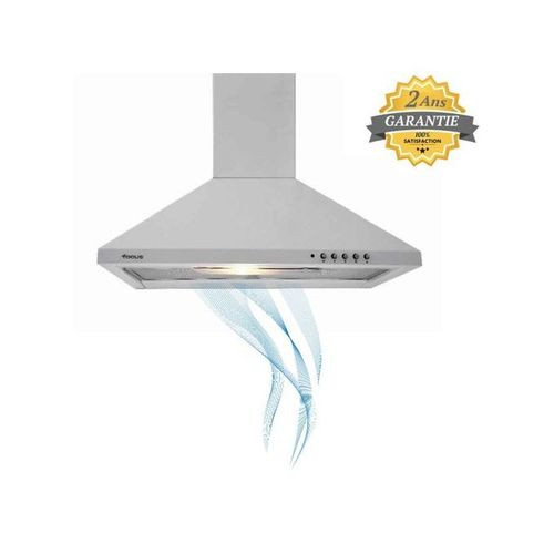 Hotte aspirante - 60cm - 3 Vitesses - Hotte chemine - Garantie 2 ans - F605W
