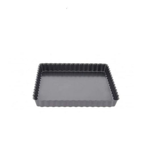 Moule à Gâteau Carré - Acier Inoxydable - Noir - 21cm - SH7-50