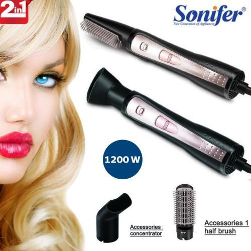 Brosse Sèche à Cheveux Électrique Multifonctionnelle-2en1-1200W-SF-9514