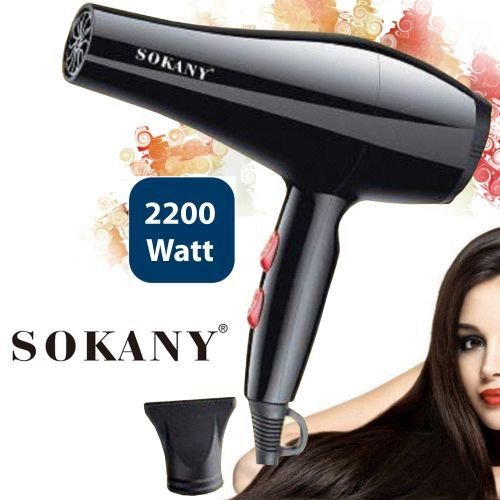 Sèche Cheveux Professionnelle - 2200 W - Noir - RCY-173i