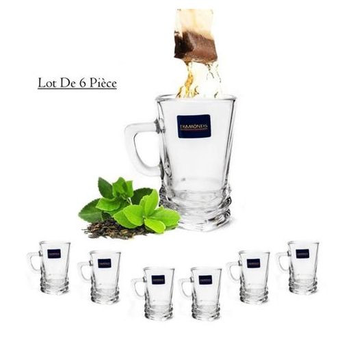 Verre a Thé  Lot de 6 Tasses - Avec Poignée - SH42-9