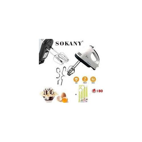 Batteur A Main- Noir-Blanc-2EN1-180 W -7 Vitesse-HE-133 Avec Cadeau
