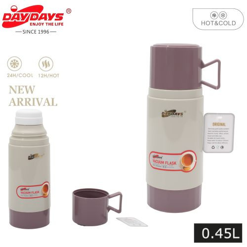 Thermos Élégant & Parfait  - Chaud Et Froid - 0.45L -SH97-14-Violet&Beige