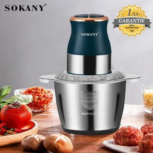 Hachoir Turbo électrique XXL - 400W - Bol En Inox -3 Litre-sk-7013- Garantie 1an