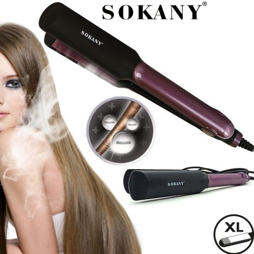 Lisseur cheveux - Professionnel - Plaque En Céramique - Noir& Violet- SY-6505