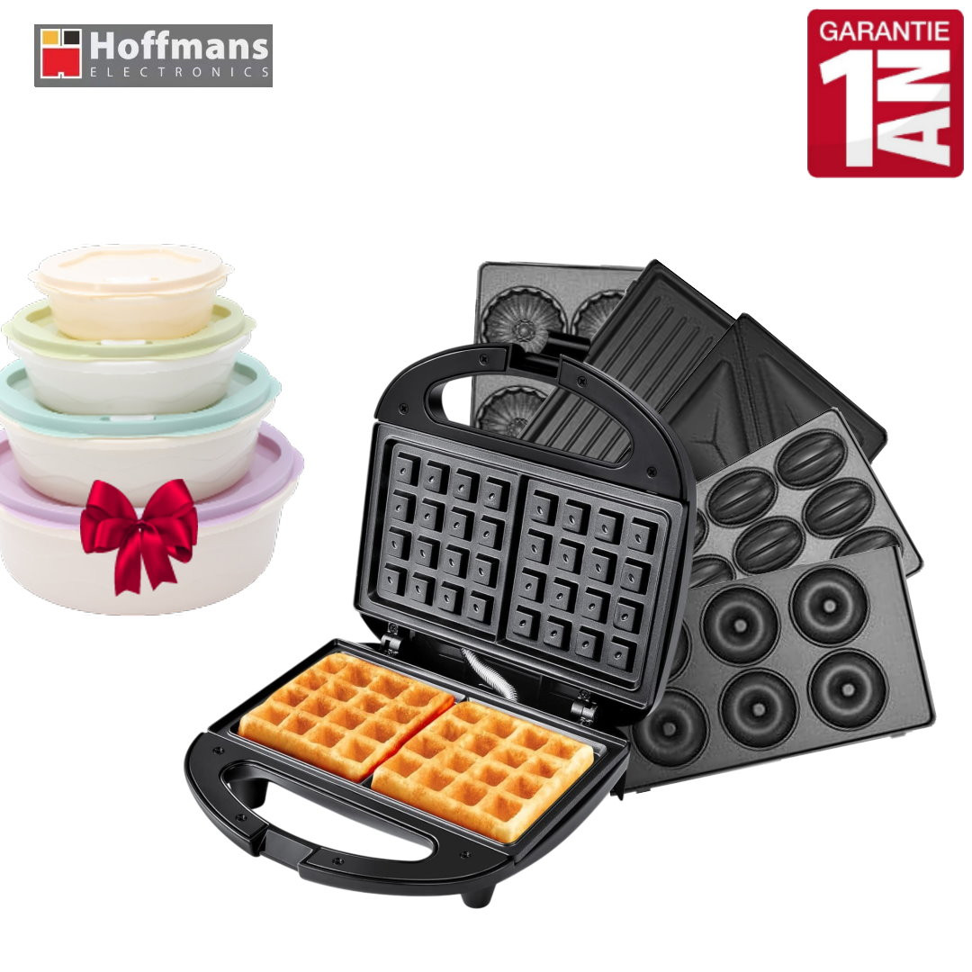 Appareil Multifonctions-6En1-Grill-Panini-Gaufrier-Barbecue-Donut-Sandwich-Zouza
