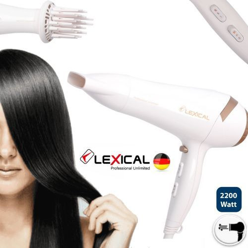 Sèche Cheveux Professionnelle-2in1-2200 W-Blanc-LHD