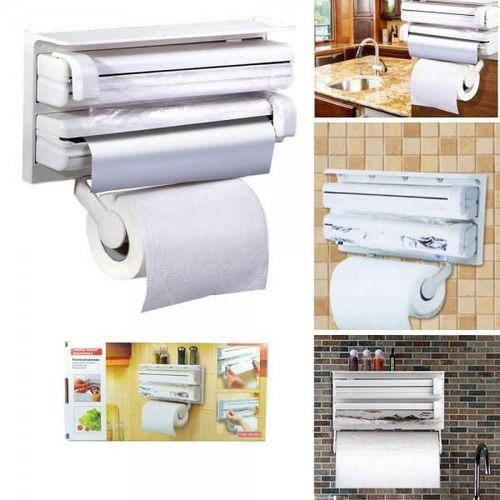Distributeur Triple Papier- 3 en 1 - Blanc