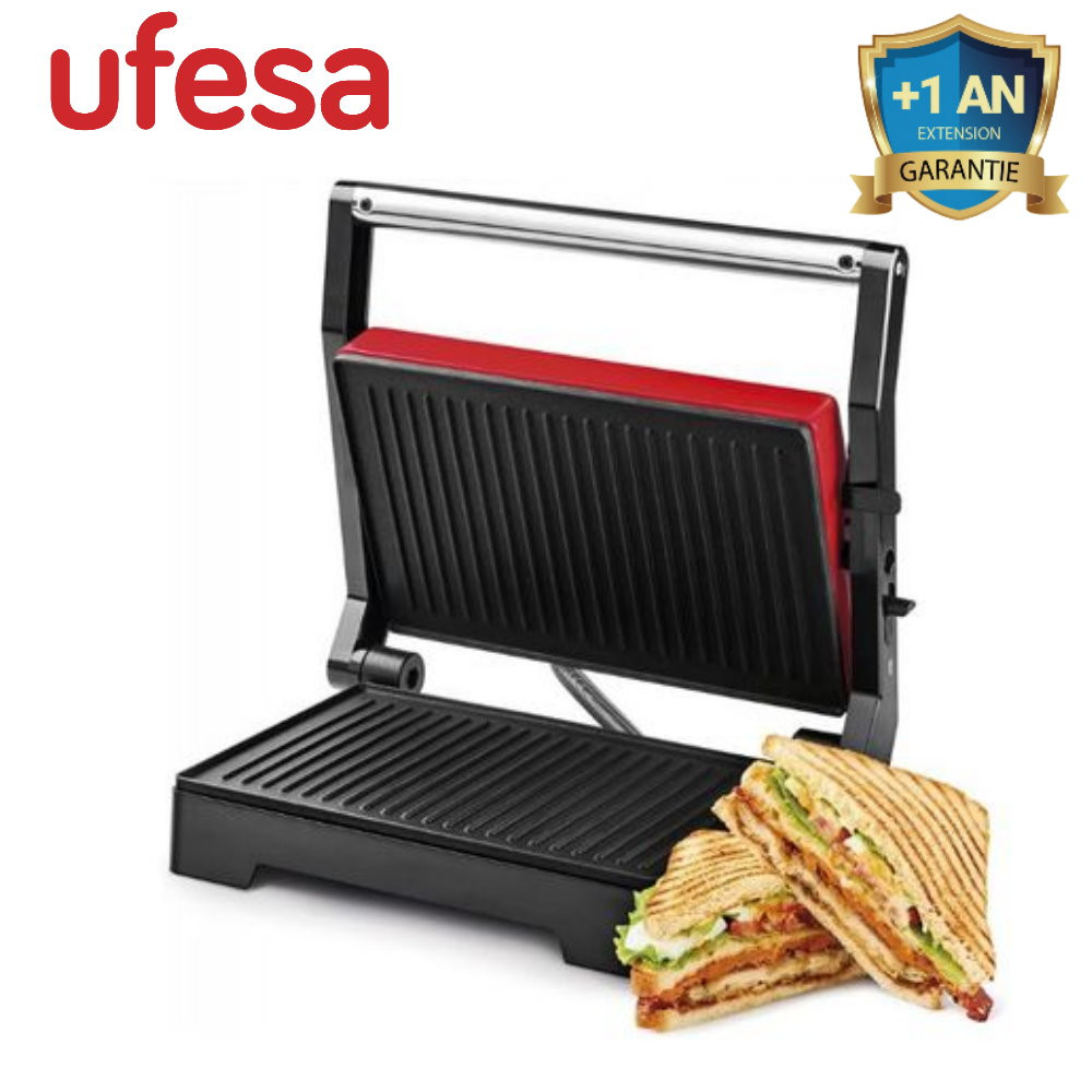 GRILLE VIANDE ET PANINI MULTIFONCTION PR1000 FUJI GRILL  ROUGE