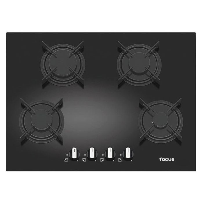 Plaque de cuisson 4 Feux - F410B - 70CM - Vitrocrystal - Noir - Garantie 2 ans