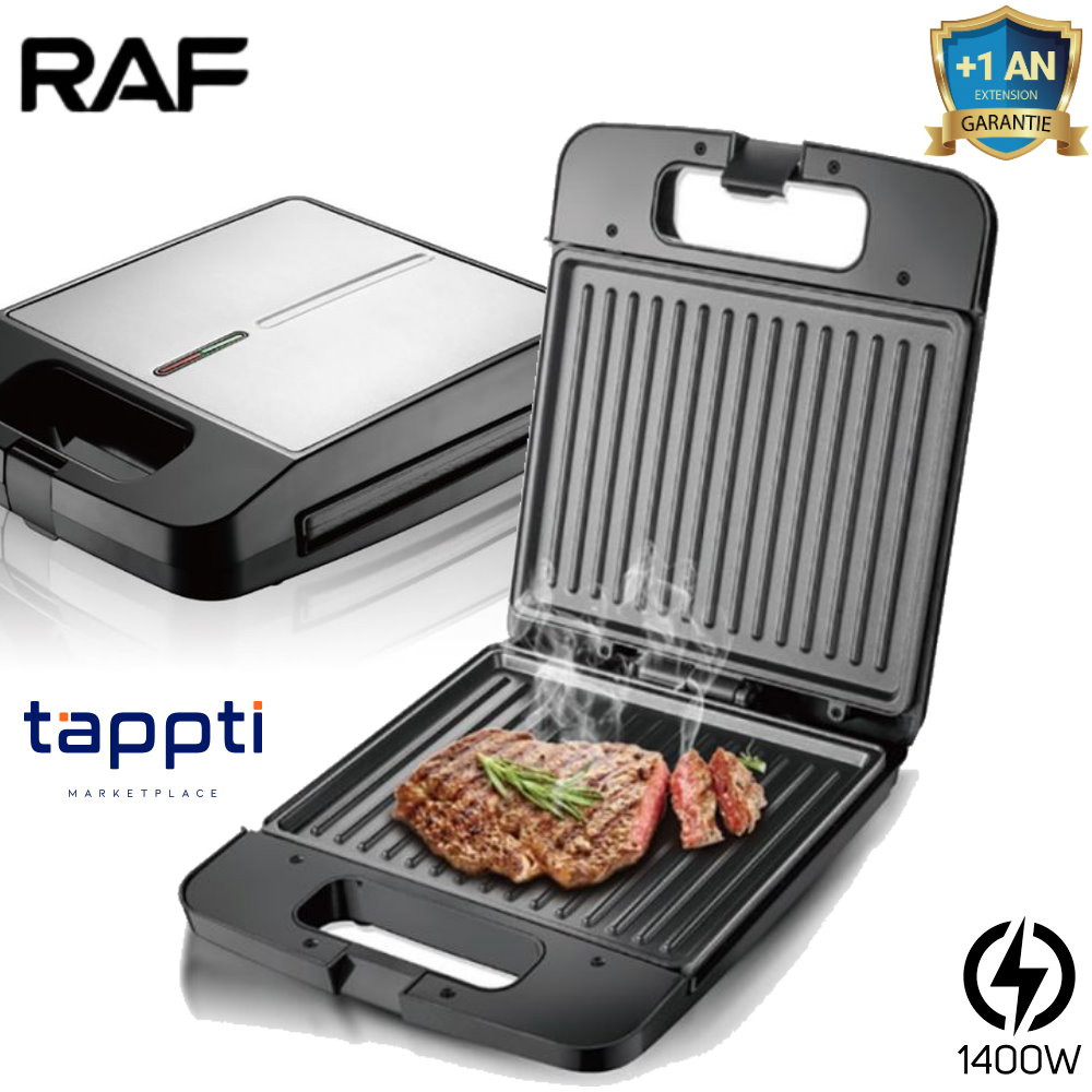 Appareil à Panini RAF R-516 1400W - Noir&Chrome
