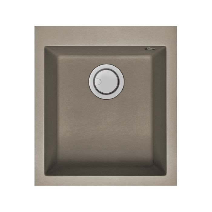 Évier De Cuisine Encastrable FOCUS Graniteck 1 Bac 41 cm - Tortora
