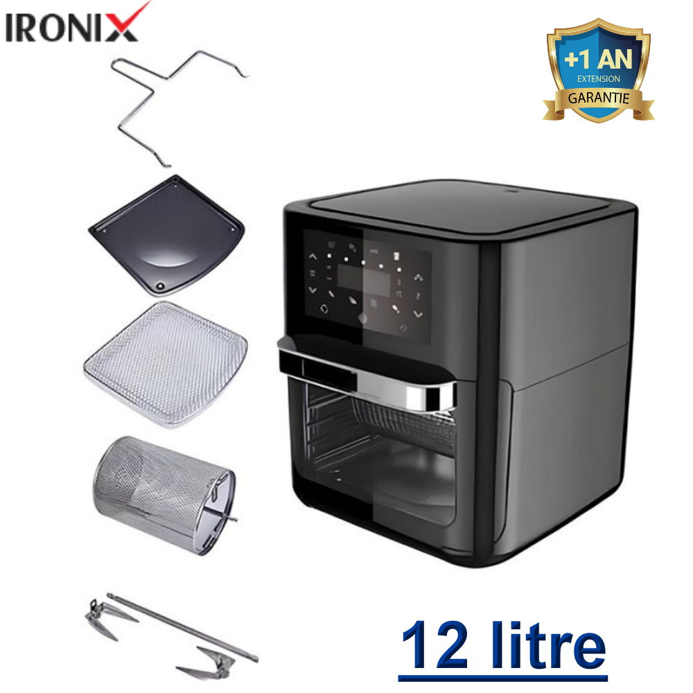 Friteuse Sans Huile IRONIX WMN55-5 12 Litres - Noir