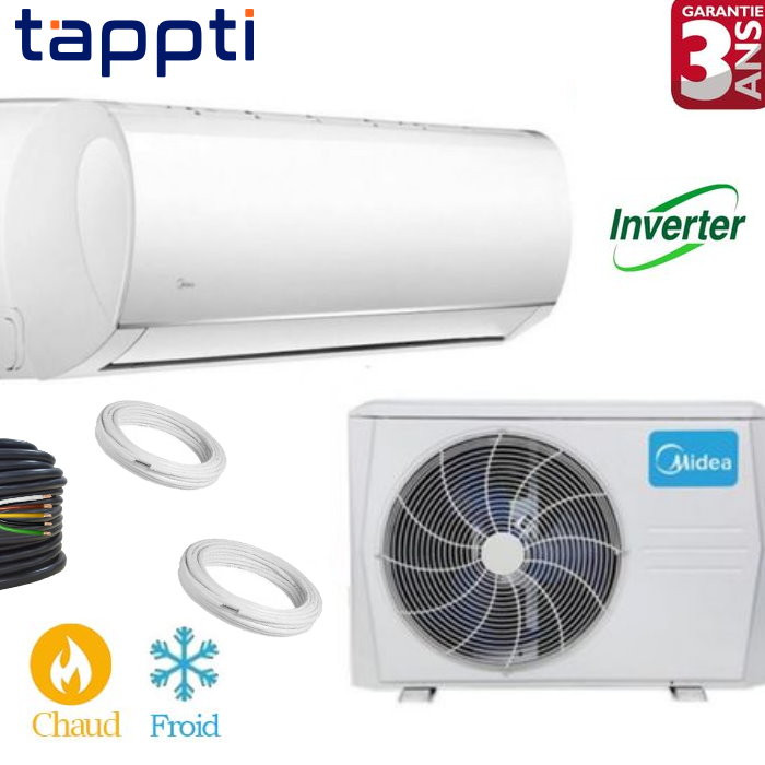 Climatiseur 24000BTU - MSAG-24 - Inverter - Blanc - Garantie 3 ans
