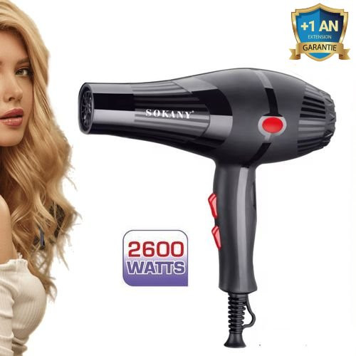 Sèche Cheveux Professionnelle - 2600 W - NOIR - HS-3210