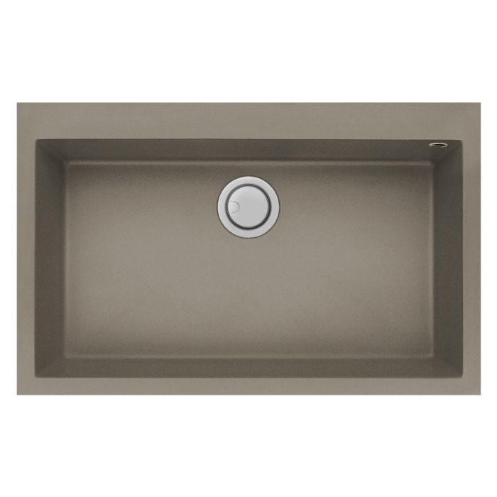 Évier De Cuisine Encastrable FOCUS Graniteck 1 Bac 80cm - Tortora
