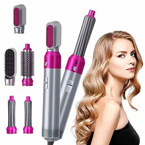 Brosse sèche-cheveux électrique 5 en 1.