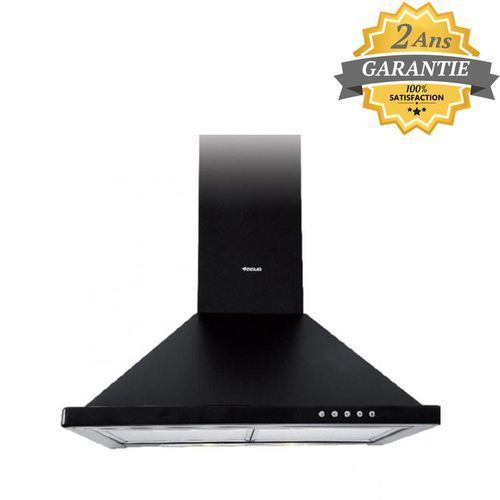 Hotte Pyramidale - F604B - 60 cm - Noir - Garantie 2 ans