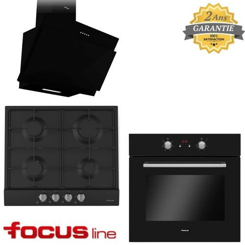 Pack Encastrable Four F.521b & Hotte Casquette F.620B & Plaque à Gaz F401B