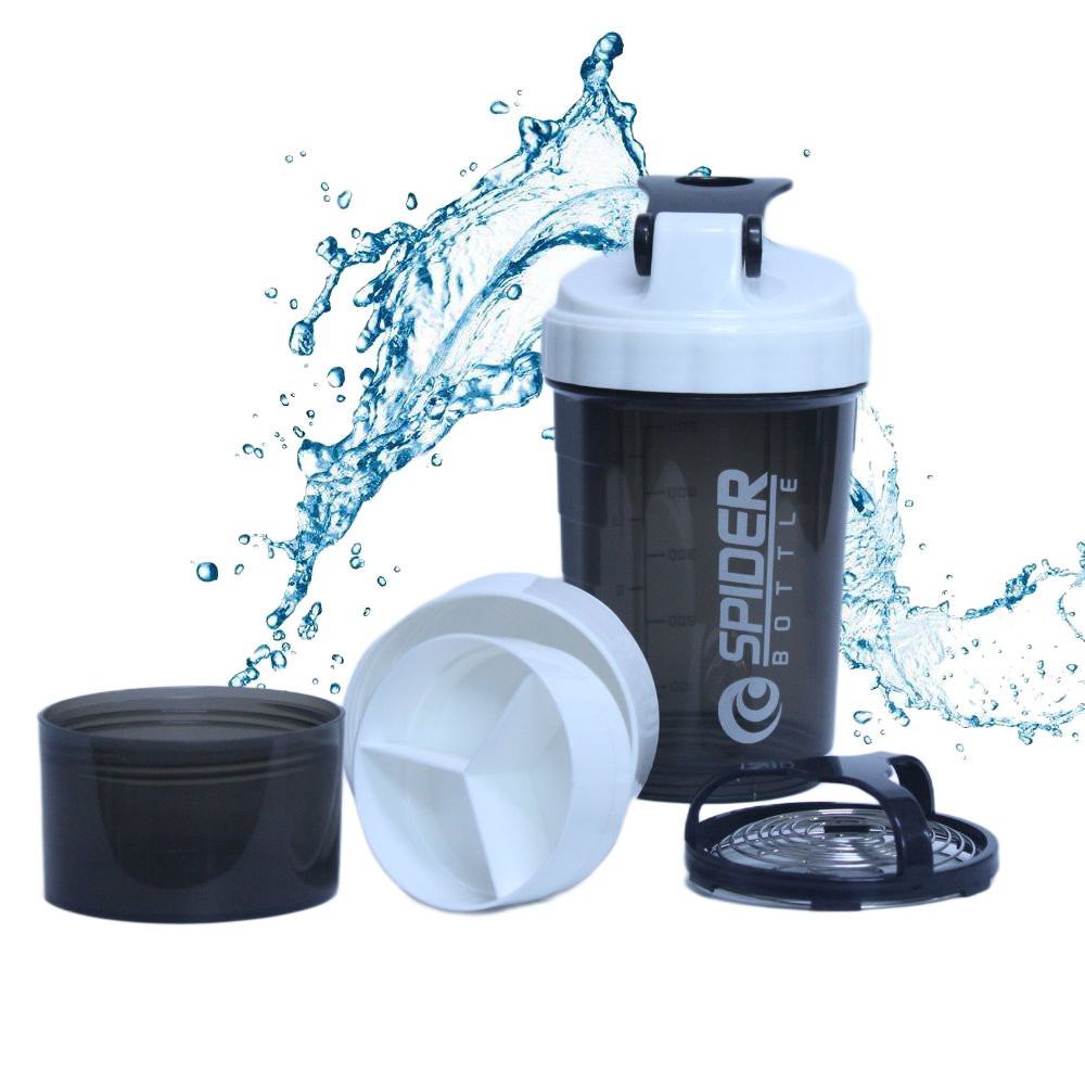 bouteille d'eau de sport étanche & gobelets de 3 oz  & Mélangeur oz