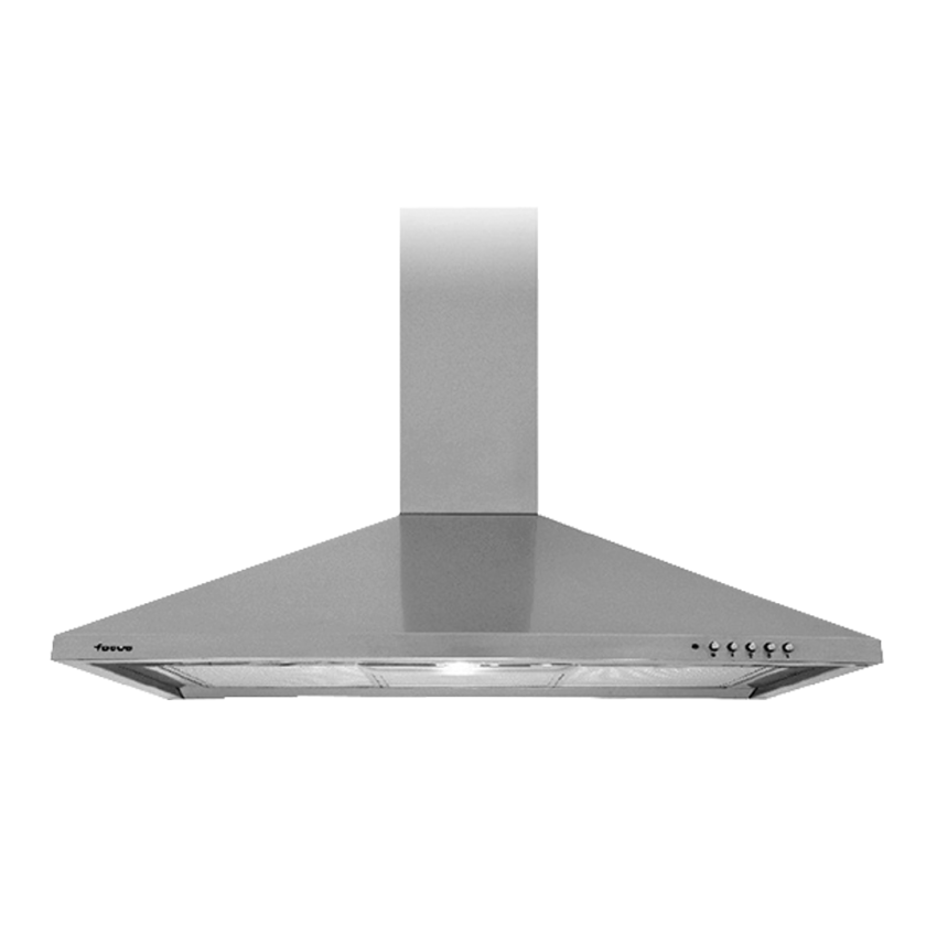 Hotte cheminée - Pyramidale - 90 cm - F905W - INOX - 3 vitesses - Garantie 2 ans