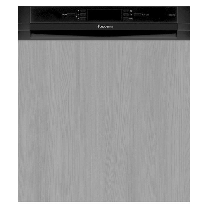 Lave vaisselle semi encastrable SOFT 1310 FOCUS NOIR  14 COV 8 PROG