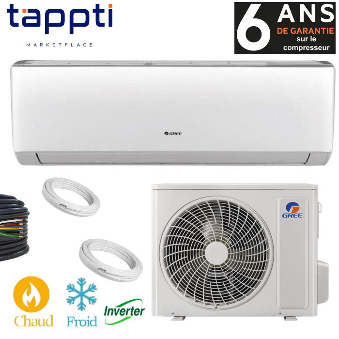 CLIMATISEUR INVERTER TROPICALISÉ 18000 BTU CHAUD&FROID - GARANTIE 3ANS